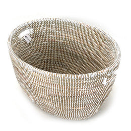 White Oval Basket