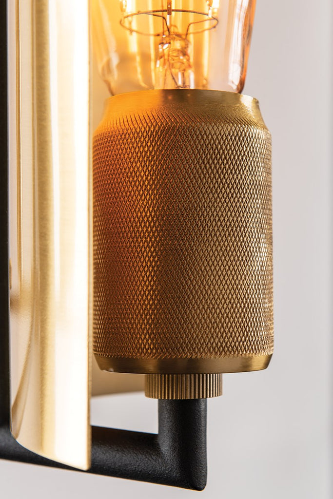 Emerson Island Light 37" - Carbide Blk & Brushed Brass