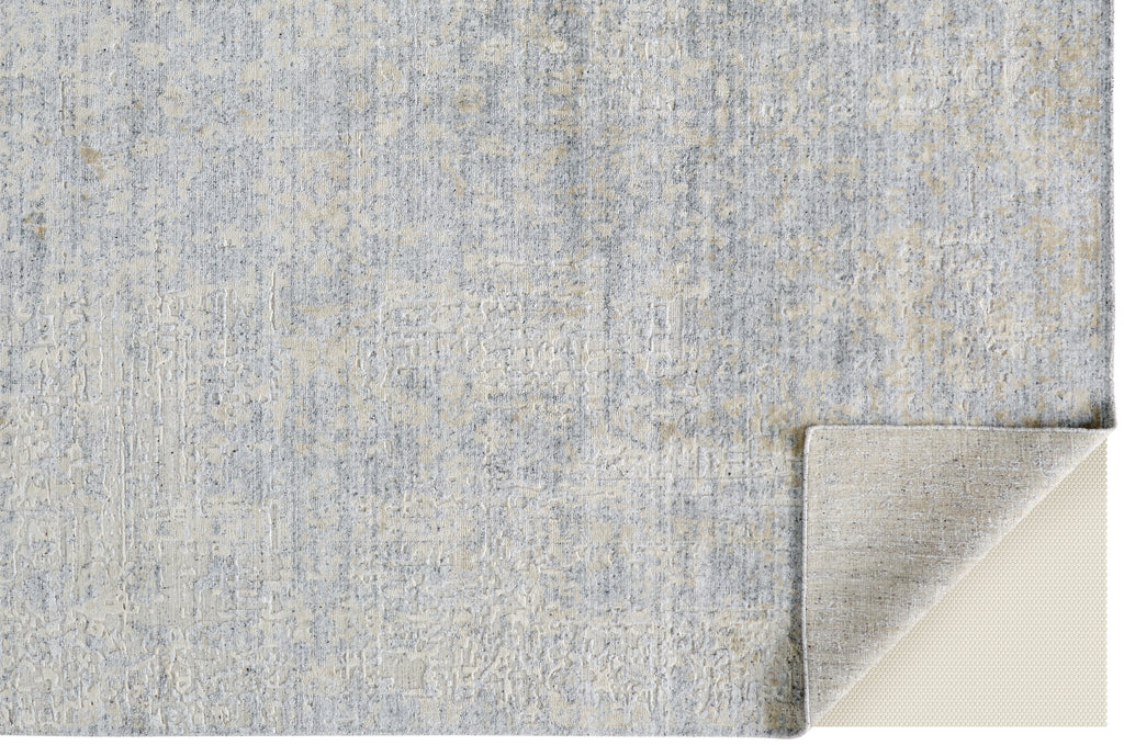 Langford Transitional Distressed Gray Taupe Ivory Area Rug (5' x 8')