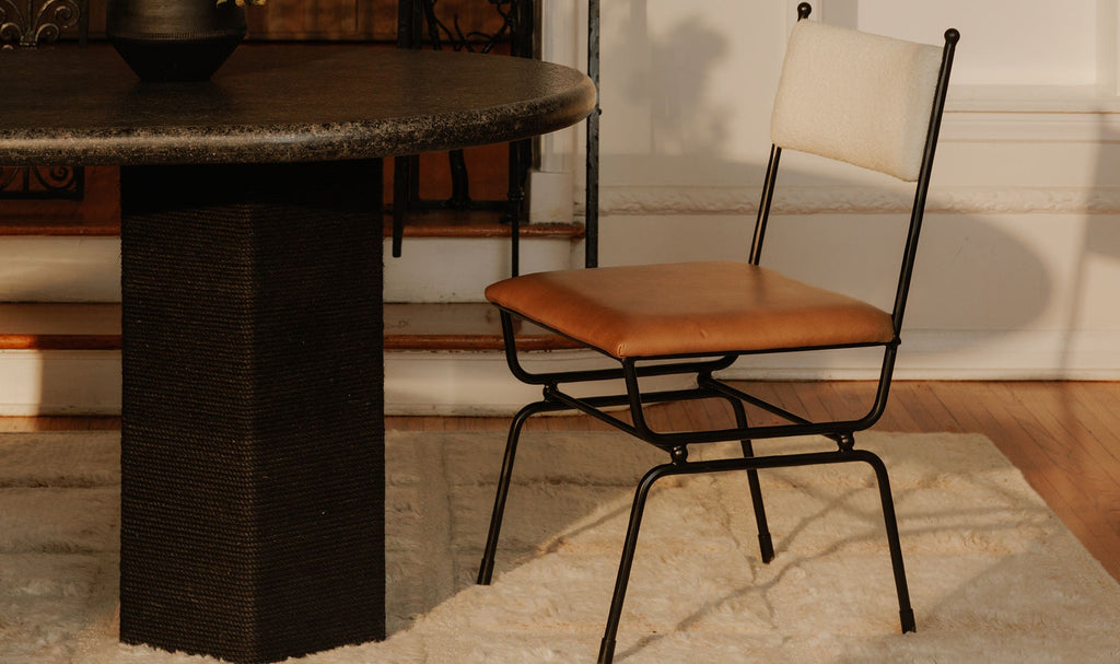 Posta Dining Chair Brown Leather