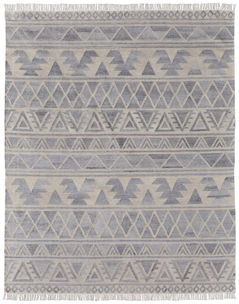 Savona Transitional Southwestern Ivory Gray Blue Area Rug (10' x 14')