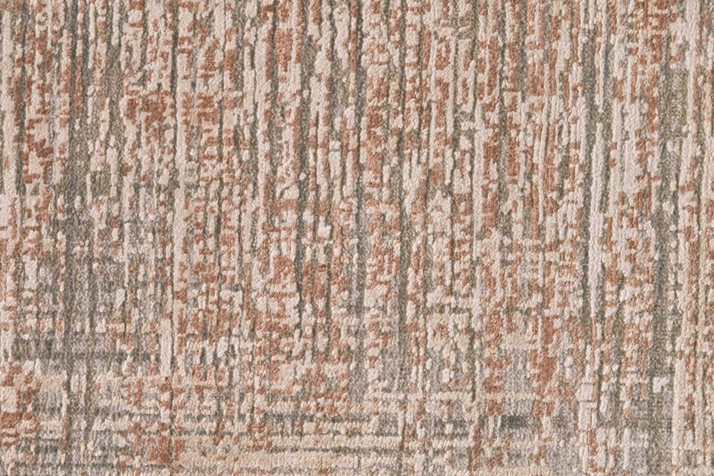 Milson Modern Geometric Tan Pink Taupe Area Rug (7'9" x 9'9")