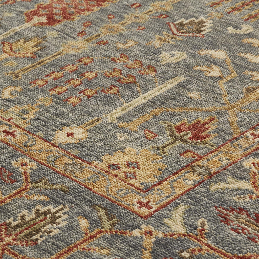 Carrington Traditional Oriental Blue Red Gold Area Rug (11'6" x 15')