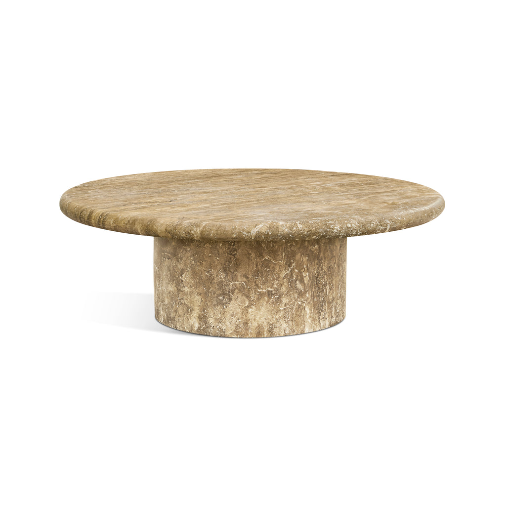 Water Billow Travertine Cocktail Table