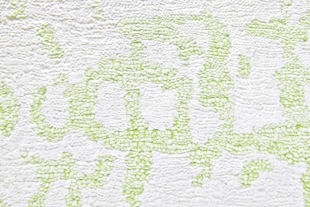 Leif Transitional Distressed Green White Ivory Area Rug (9'6" x 13'6")