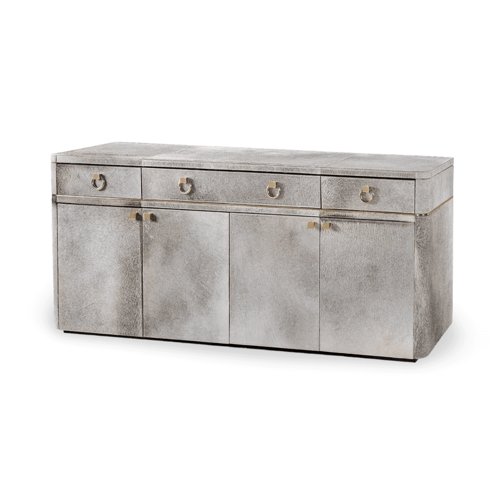 Andre 3-Drawer & 4-Door Cabinet - Gray