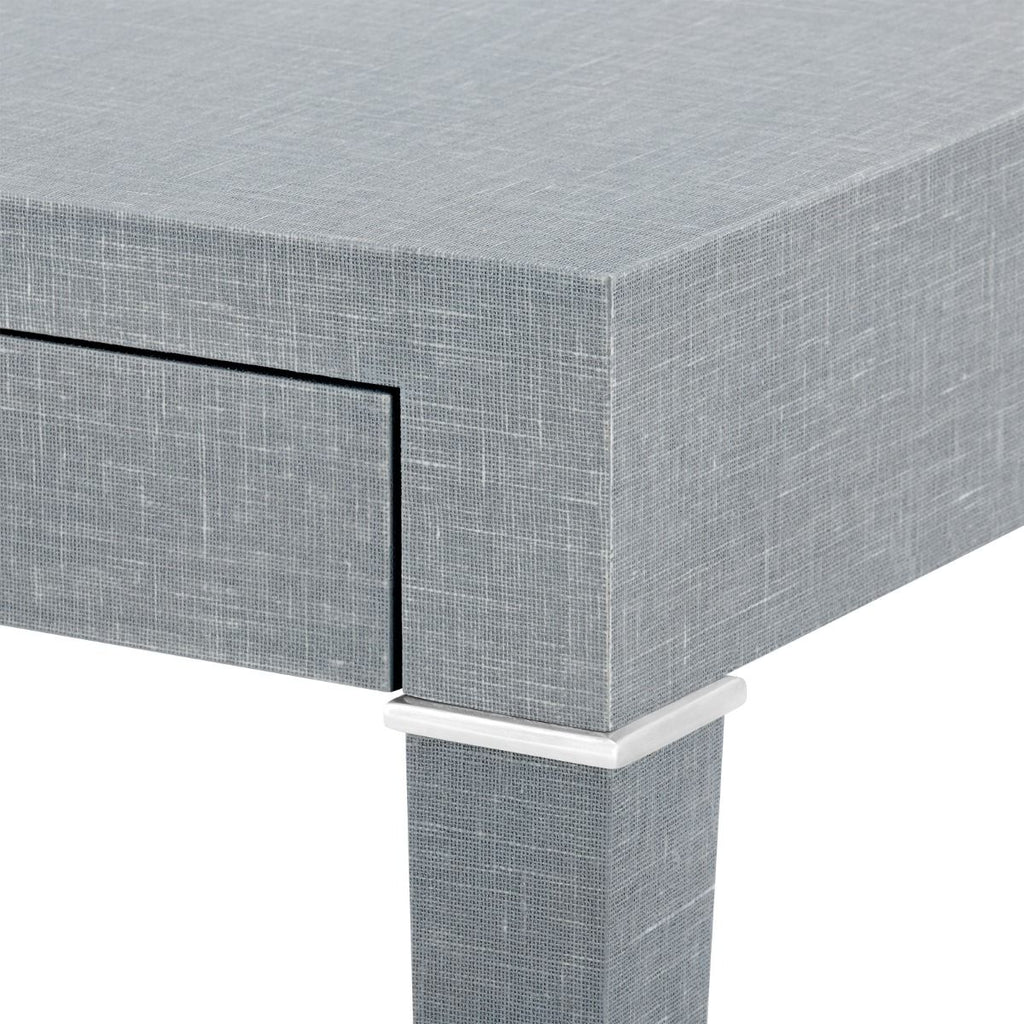 Claudette Desk, Grey and Nickel