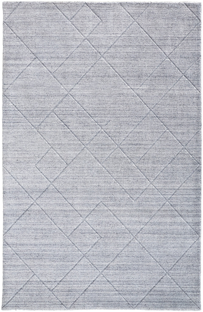 Redford Transitional Solid Gray Silver Area Rug (3'6" x 5'6" / Pattern 1)