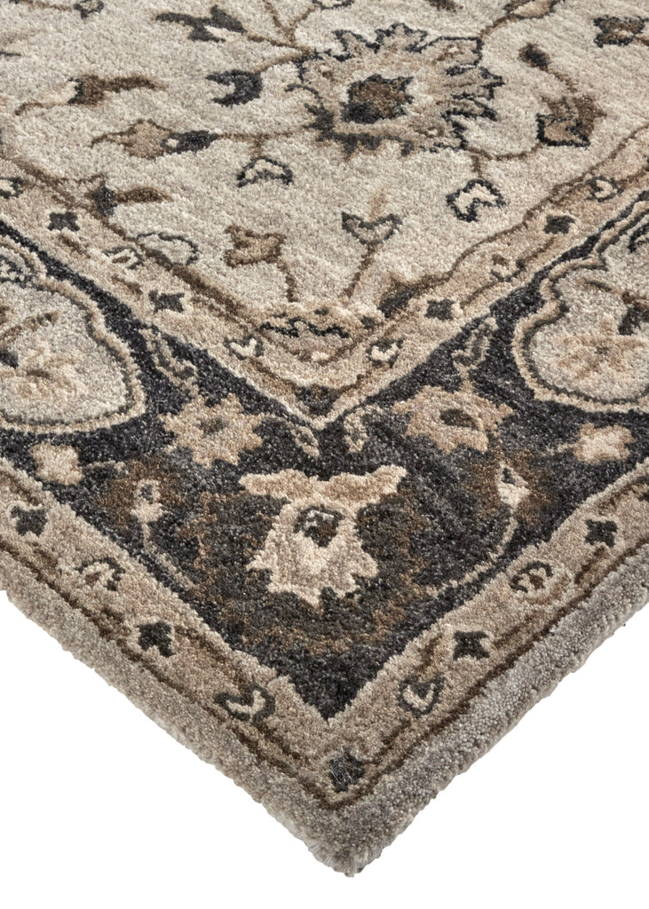 Eaton Traditional Oriental Gray Ivory Taupe Area Rug (2' x 3')