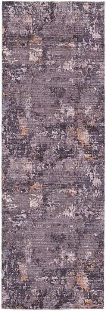 Mathis Transitional Abstract Taupe Tan Orange Area Rug (2'7" x 8')