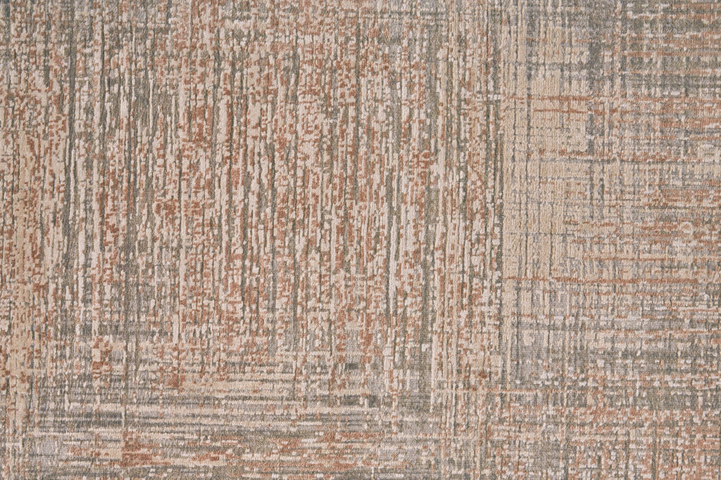 Milson Modern Geometric Tan Pink Taupe Area Rug (7'9" x 9'9")