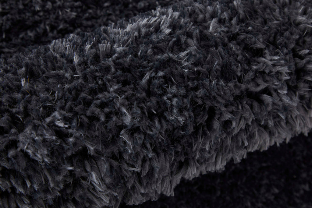 Darian Modern Solid Black Area Rug (2' x 3')