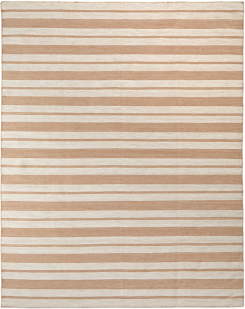 Duprine Transitional Stripes Ivory Taupe Brown Area Rug (10' x 14')