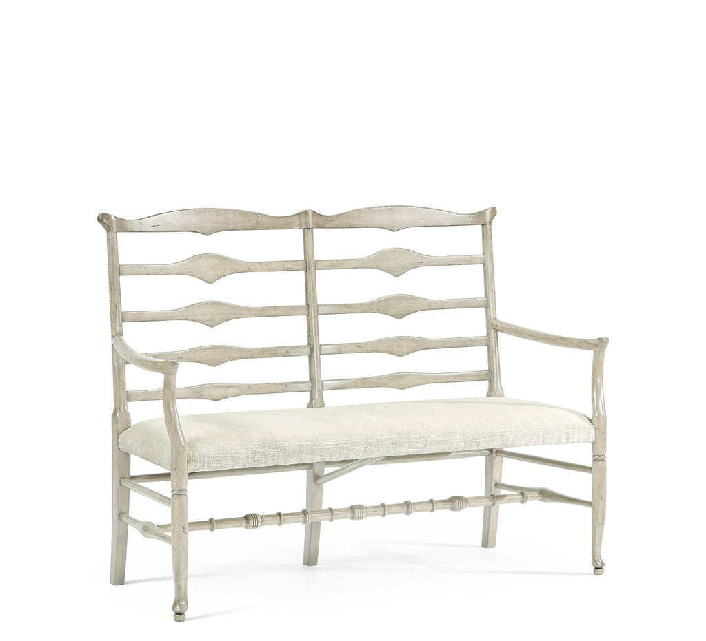 Casual Accents Whitewash Ladderback Bench