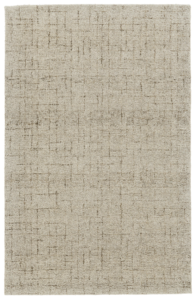 Morisco Transitional Geometric Tan Ivory Taupe Area Rug (3'6" x 5'6")