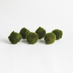 Moss Orbs 4", Set of 6