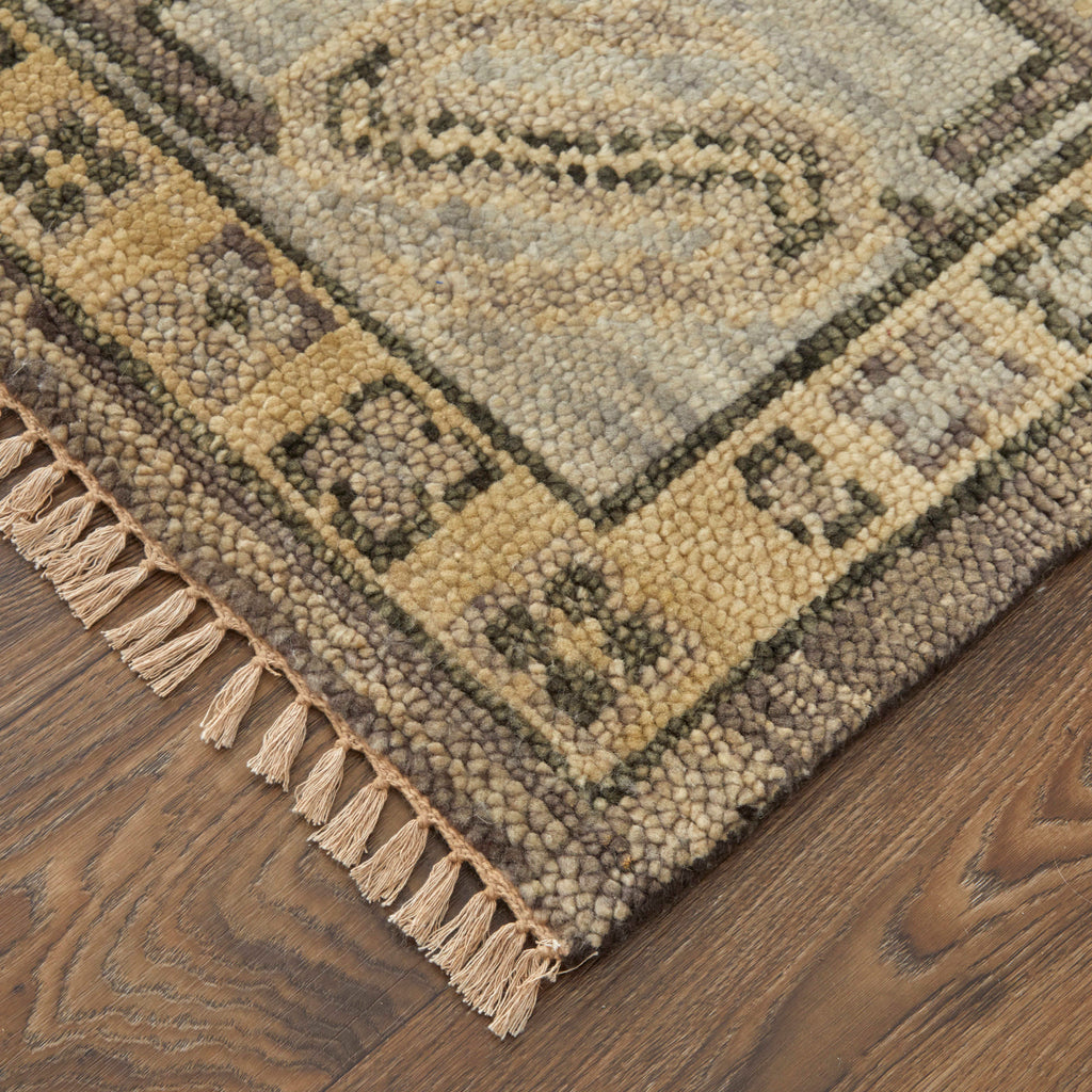 Fillmore Traditional Diamond Brown Gray Area Rug (12' x 15')