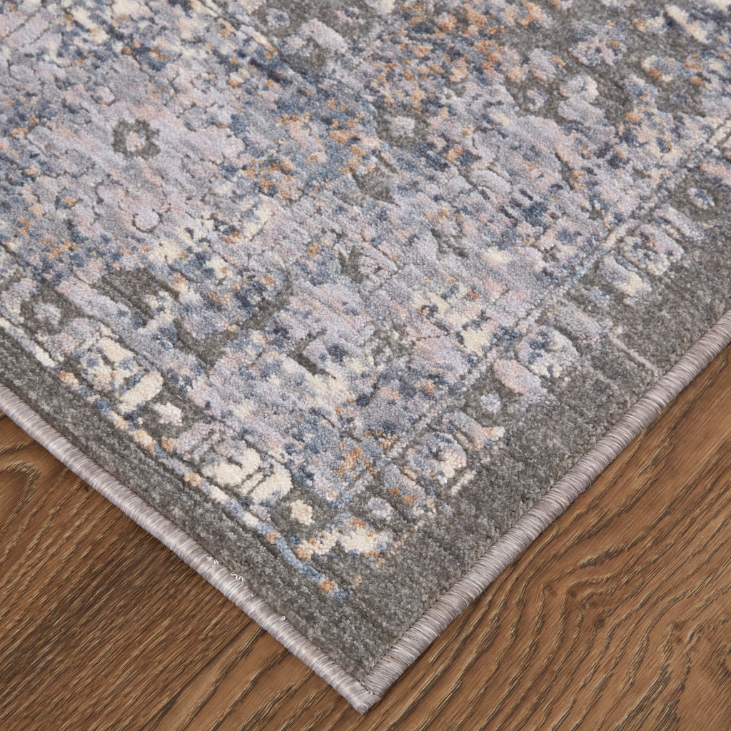 Thackery Transitional Oriental Taupe Gray Orange Area Rug (2'7" x 7'10")