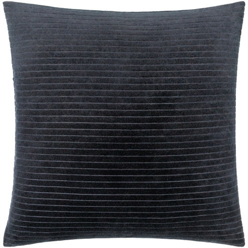 Cotton Velvet Stripes CV-092 - 22"H x 22"W, Pillow Shell with Down Insert