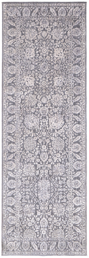 Thackery Transitional Oriental Taupe Ivory Area Rug (2'7" x 7'10")