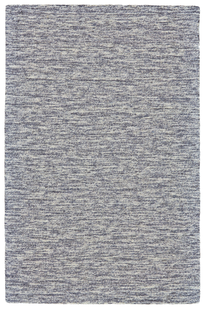 Cora Modern Solid Gray Ivory Area Rug (2' x 3')