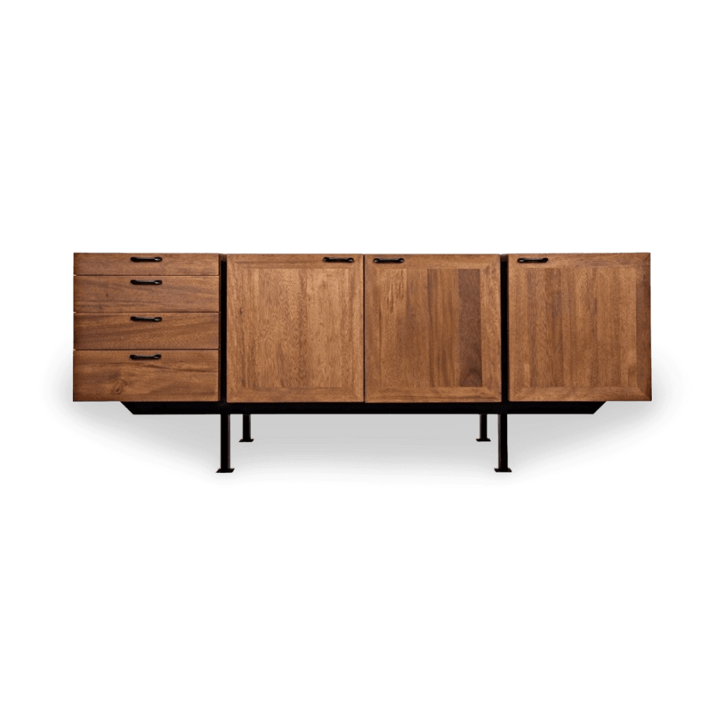 Mind-Croft Sideboard, Walnut and Metal