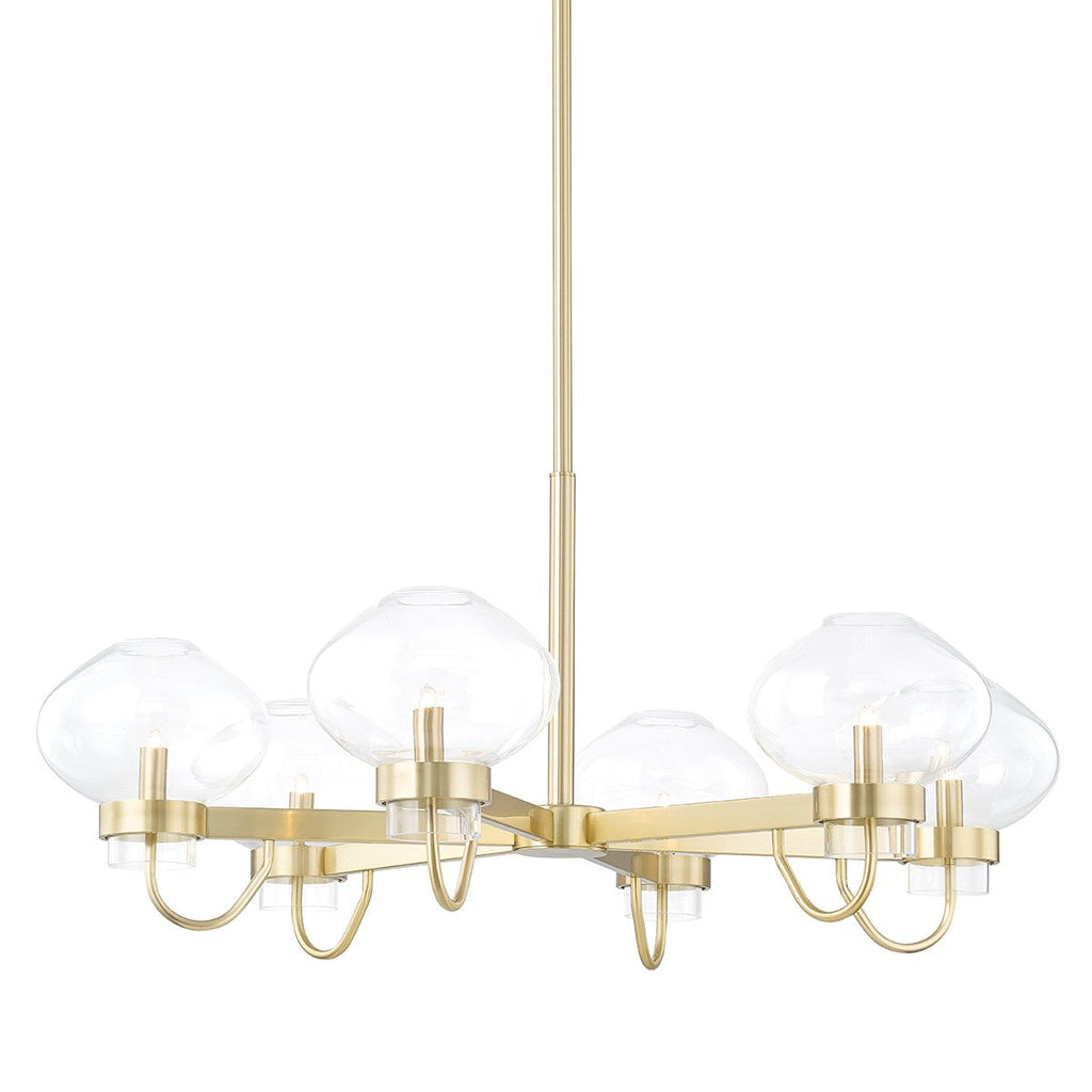 Korey Chandelier - Aged Brass