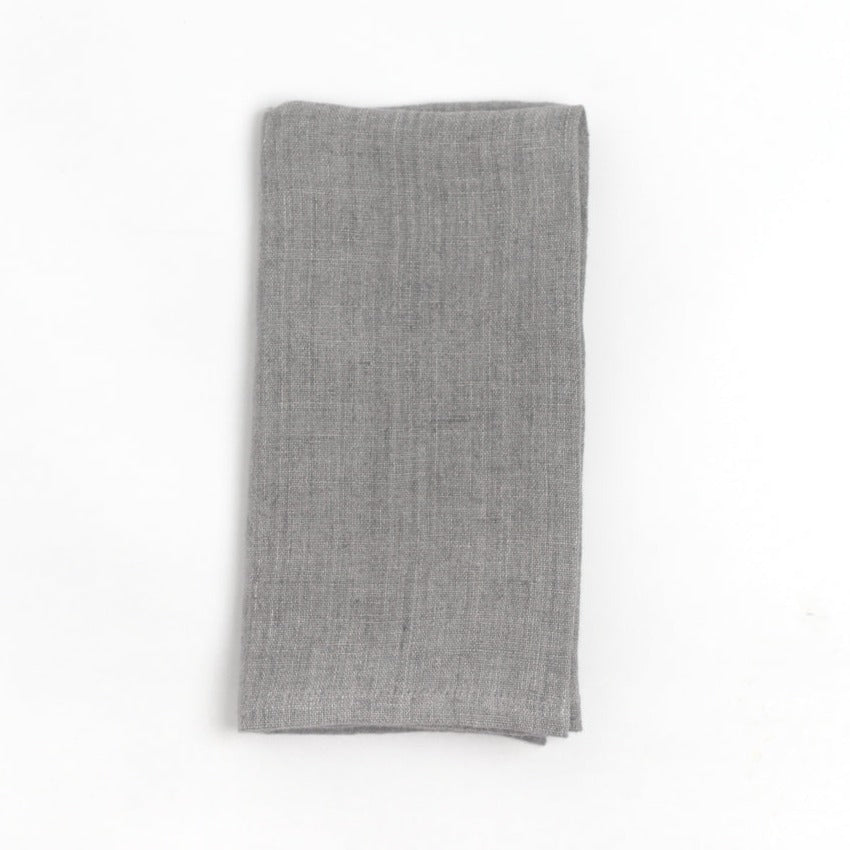 Stone Washed Linen Napkins, Set of 4