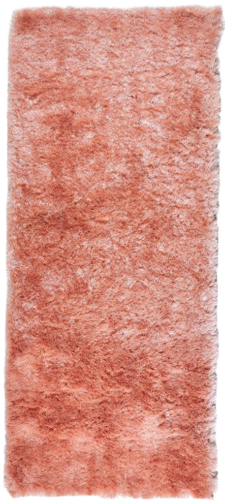 Indochine Modern Solid Pink Area Rug (2'6" x 6')