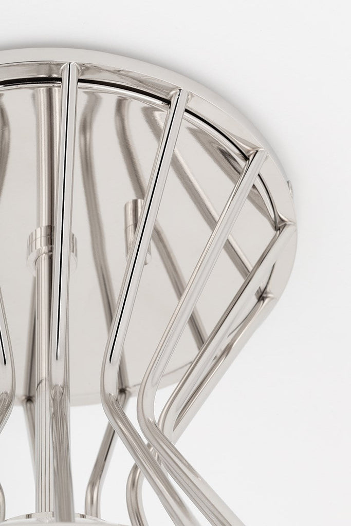 Petra Semi Flush - Polished Nickel