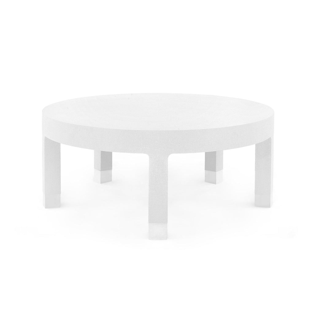 Dakota Round Coffee Table, White