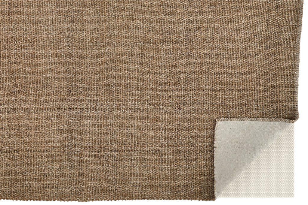 Naples Transitional Solid Brown Area Rug (8' x 10')