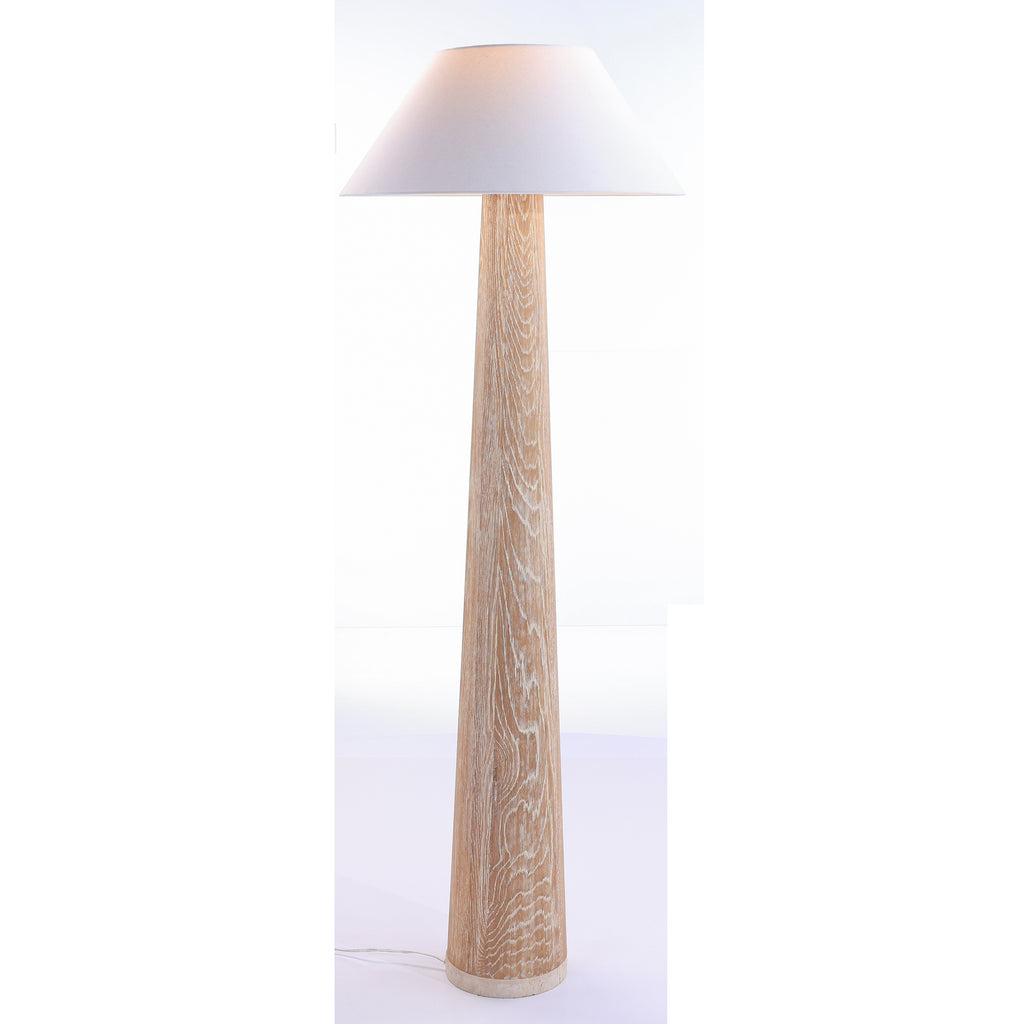 Tapering Oak Floor Lamp