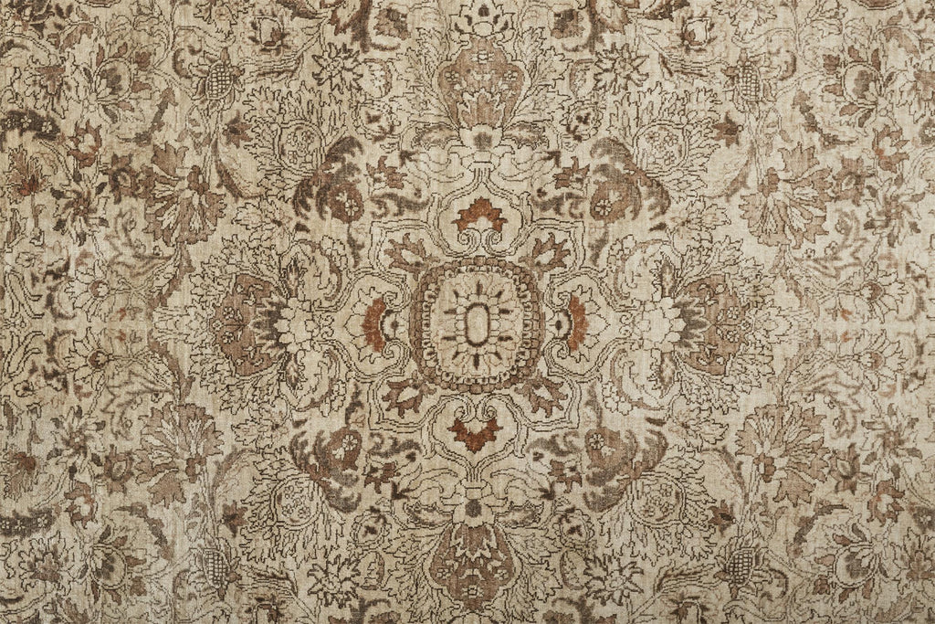 Ouray Traditional Oriental Tan Brown Taupe Area Rug (5'6" x 8'6")