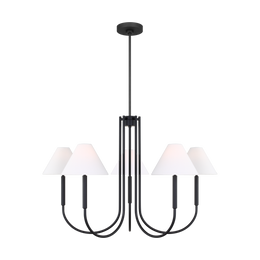 Porteau Large Chandelier, Midnight Black