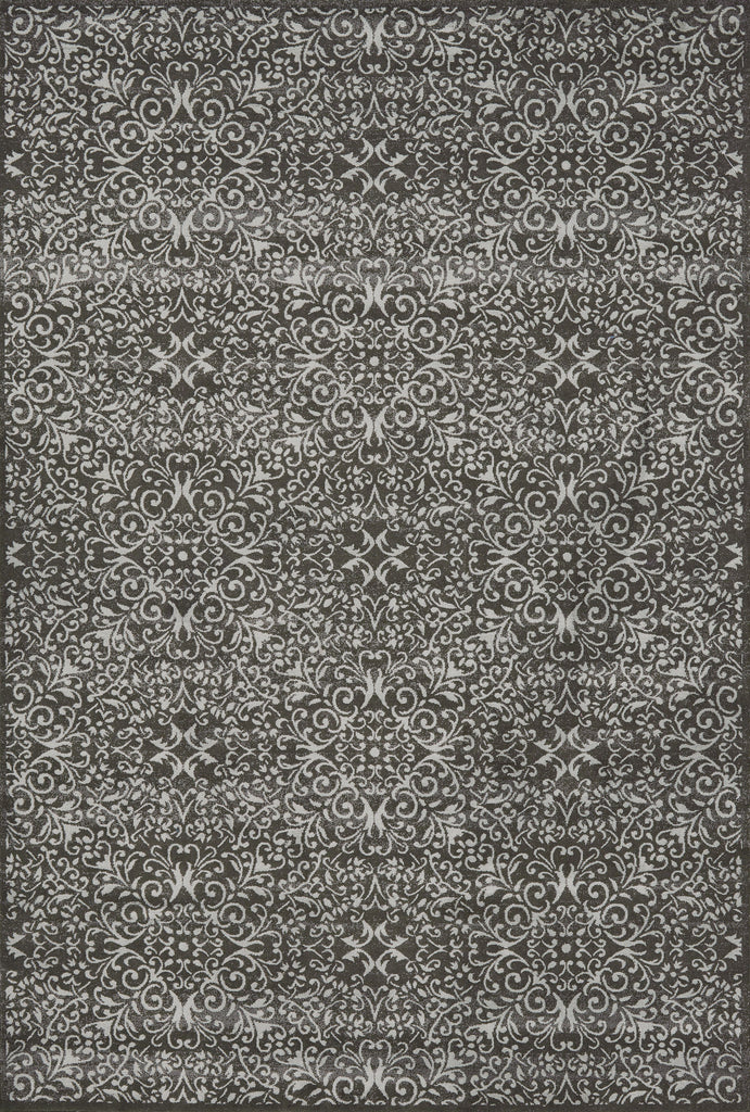 Azeri Iv Transitional Diamond Gray Ivory Area Rug (10' x 13'2")