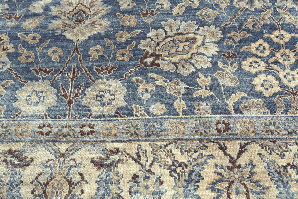 Ouray Traditional Oriental Blue Tan Taupe Area Rug (7'9" x 9'9")