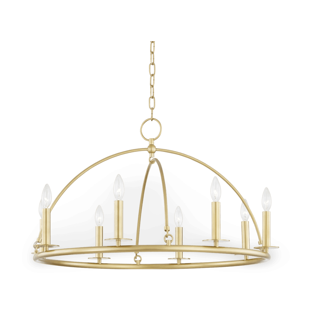 Howell 8 Light Chandelier - Aged Brass