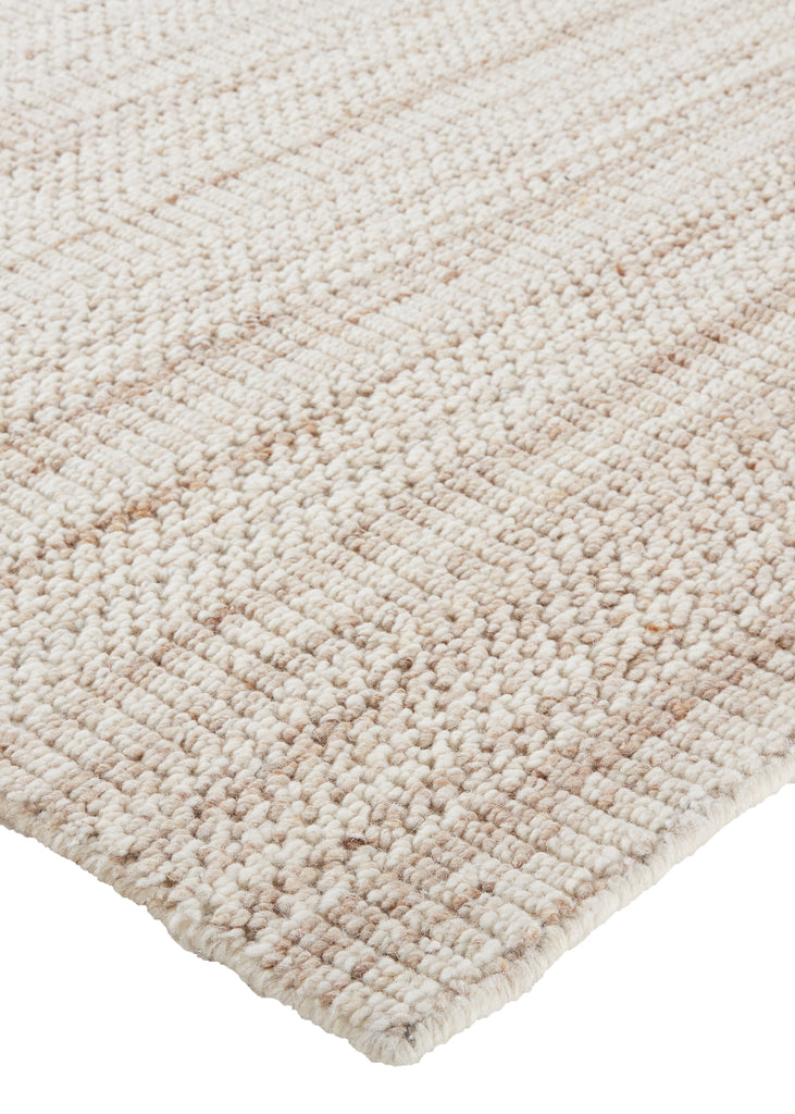 Keaton Transitional Solid Ivory Area Rug (9' x 12')