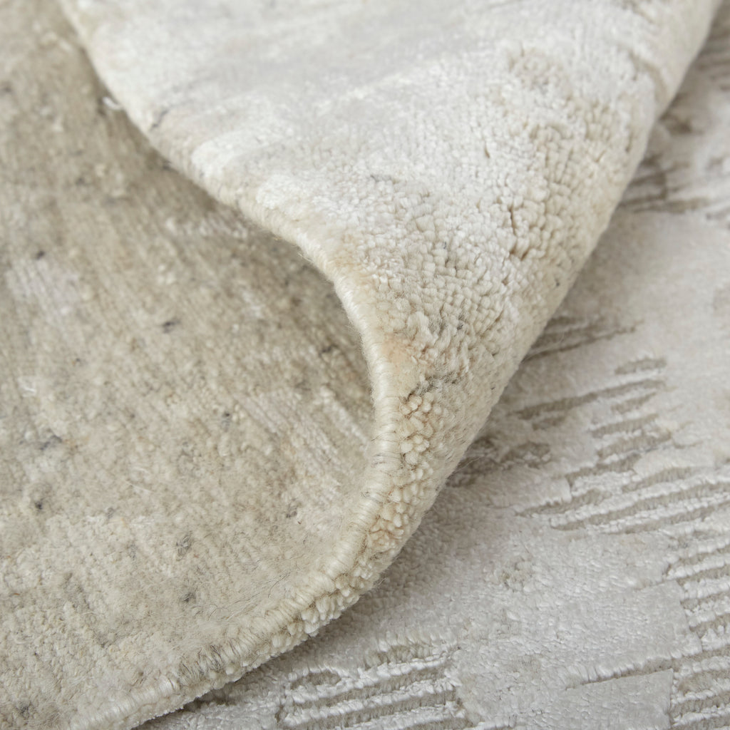 Gia Modern Distressed Taupe Ivory Gray Area Rug (9'6" x 13'6")