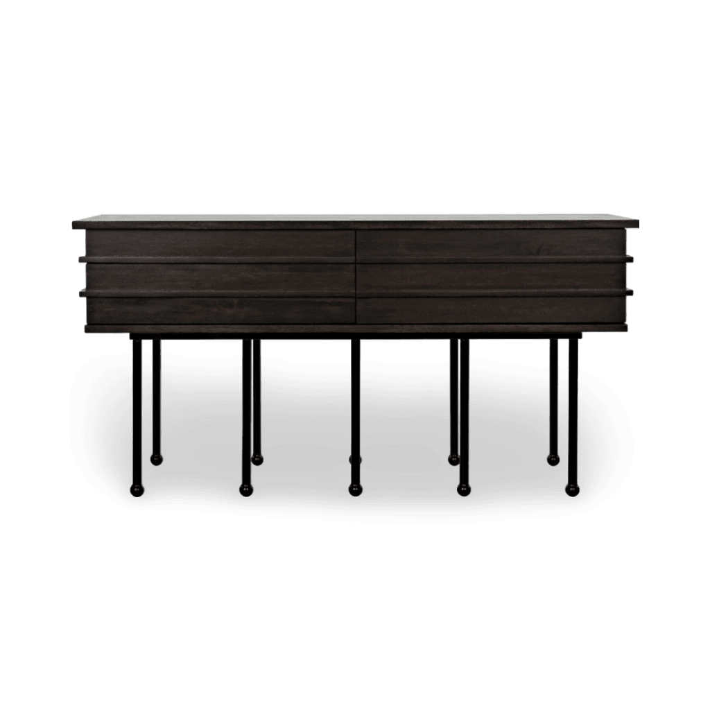 Oliver Console, Ebony Walnut