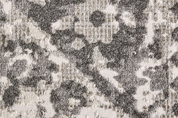 Kano Transitional Distressed Gray Ivory Silver Area Rug (2'2" x 3')