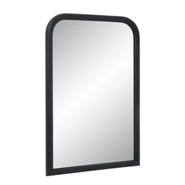 Dovima 36" Tall Arch Rectangular Mirror, Textured Black