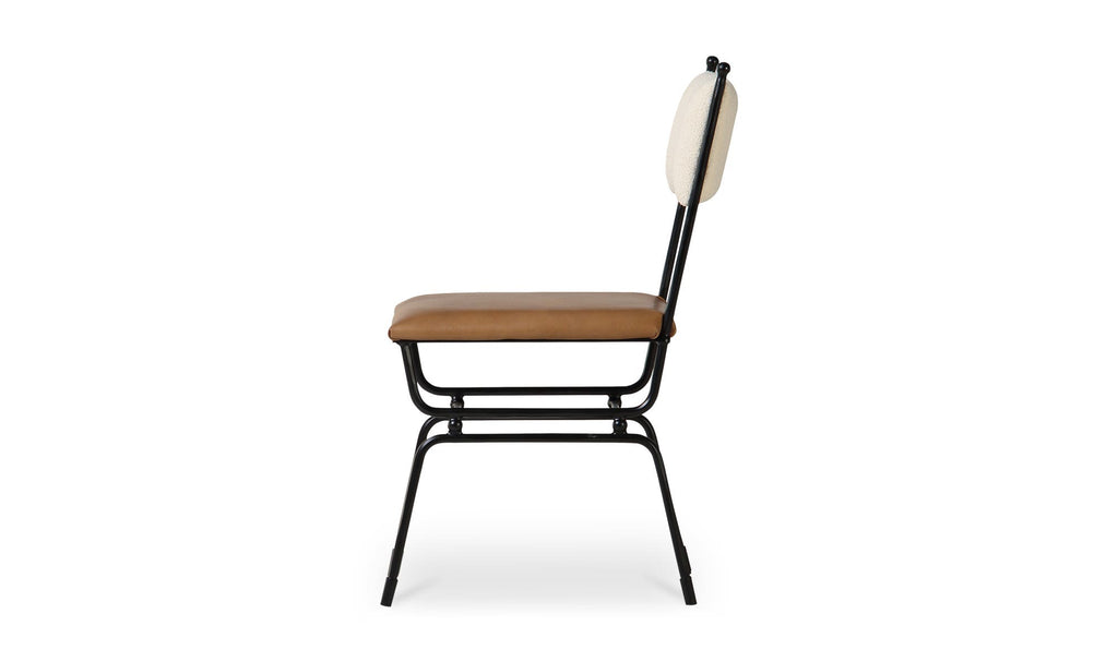 Posta Dining Chair Brown Leather