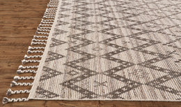 Twain Transitional Diamond Ivory Gray Taupe Area Rug (9'6" x 13'6")