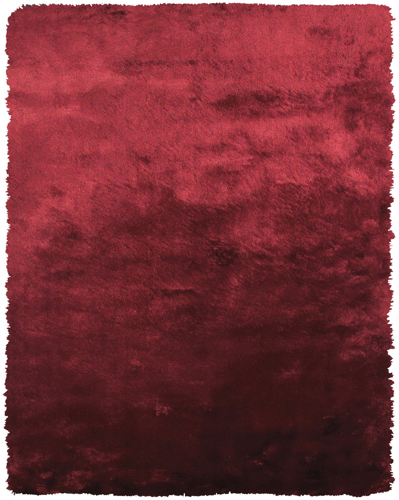 Indochine Modern Solid Red Area Rug (2' x 3'4")