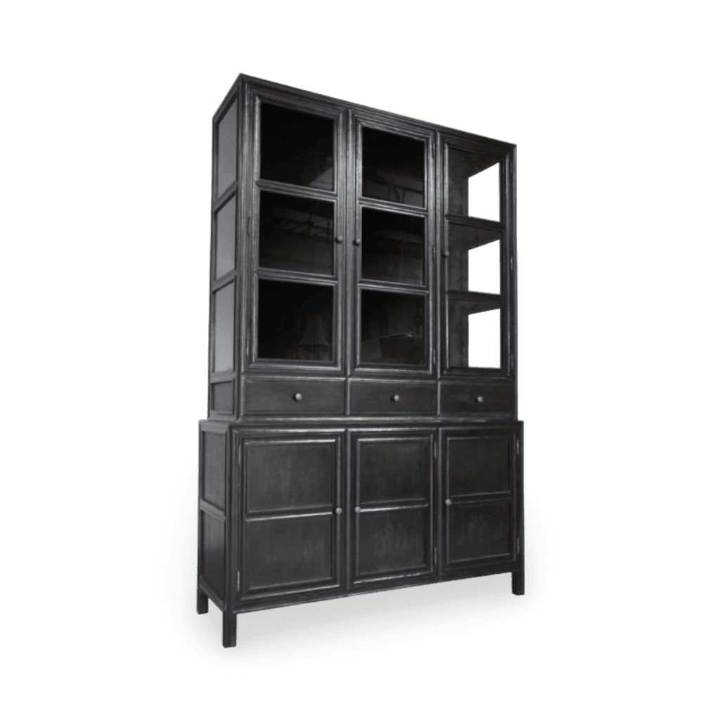 Colonial Hutch, Hand Rubbed Black