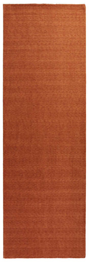 Luna Modern Solid Orange Area Rug (2'6" x 8')