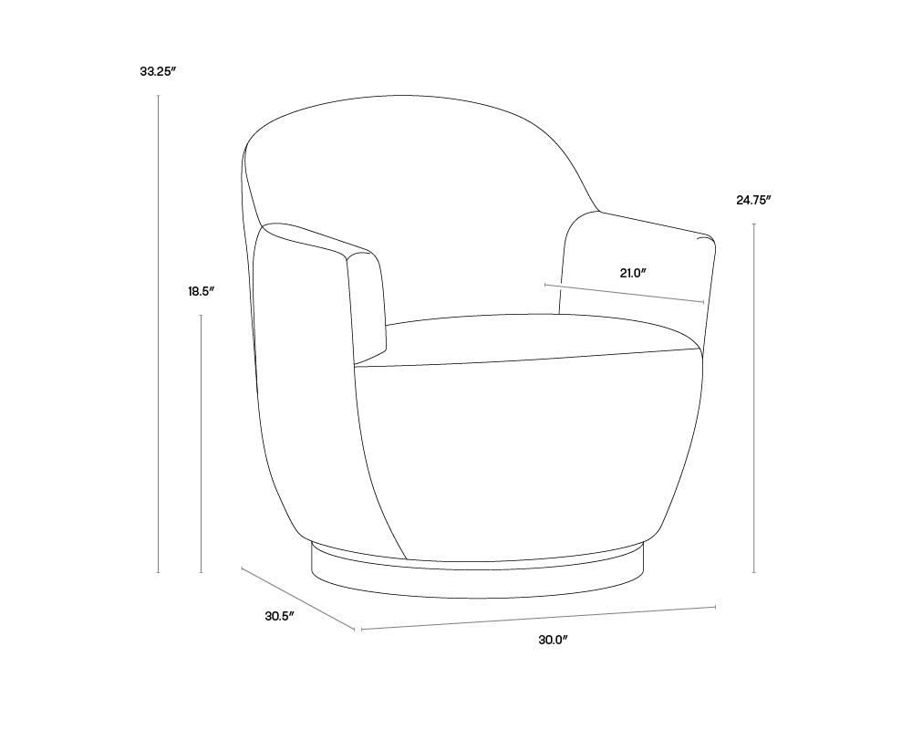 Casey Swivel Lounge Chair