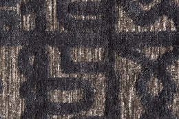 Norah Modern Geometric Black Taupe Gray Area Rug (9'6" x 13'6")